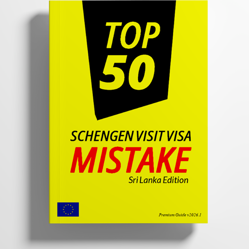 Top 50 Schengen Visit Visa Mistake Book Sri Lanka Edition